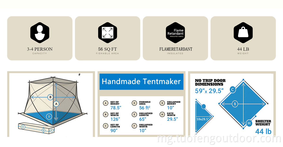 Ny fanjonoana ranomandry ririnina Jiegou Data2Jpg Winter ice fishing shelter jiegou data2jpg